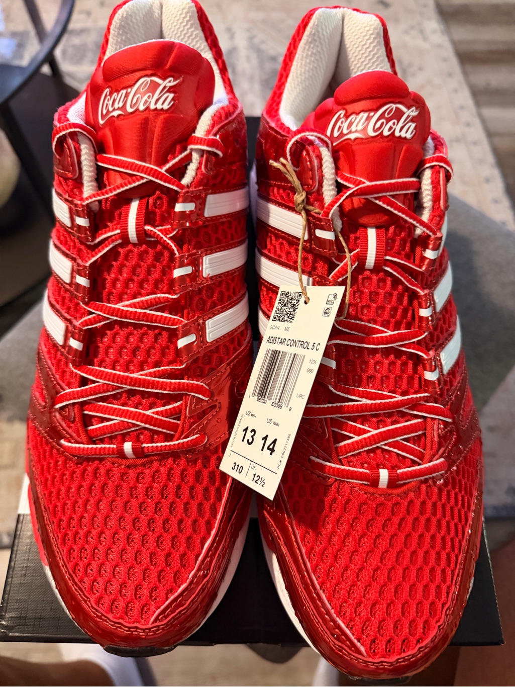 Adidas Adistar Red And White Coca-Cola Collaboration Menâs Sneakers